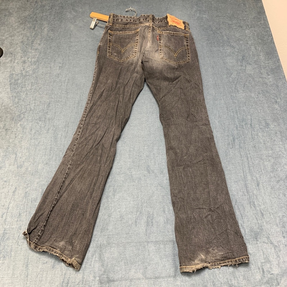 Levi's 544 Bootcut Jeans Womens 28x33 Gray Denim Regular Fit Casual Outdoor